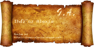 Ihász Alexia névjegykártya